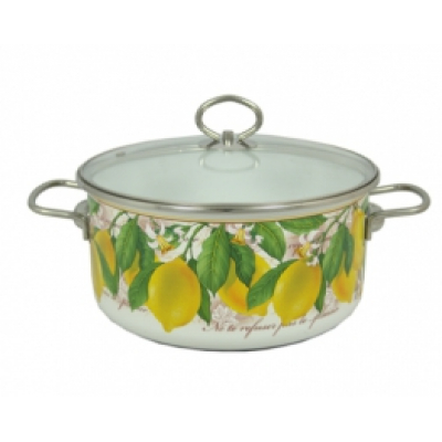 Кастрюля LIMON 1,5л. цил. низ. белосн.