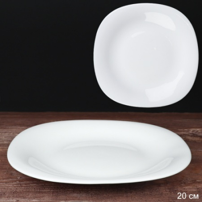 Тарелка квадратная 200мм белая/NFP85T (WHITE)/уп48