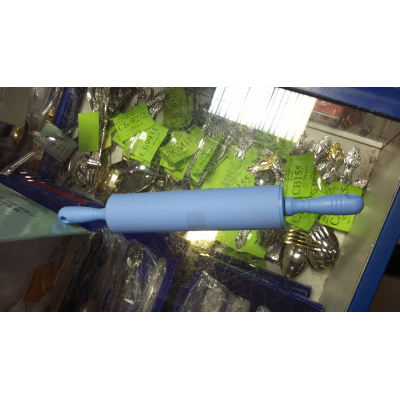 РС Скалка 32*4,5см. цвет микс силикон+пластик, арт.16711-7