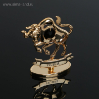 Сувенир знак зодиака "Телец" 4*6*9 см с кристаллами