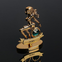 Сувенир знак зодиака "Дева" 7х2,3х9 с кристаллом